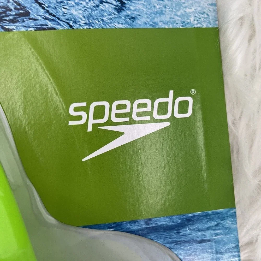 NEW Speedo Kids Mask Snorkel Beginner Set Dive Surf Gazer Lime Green Blue